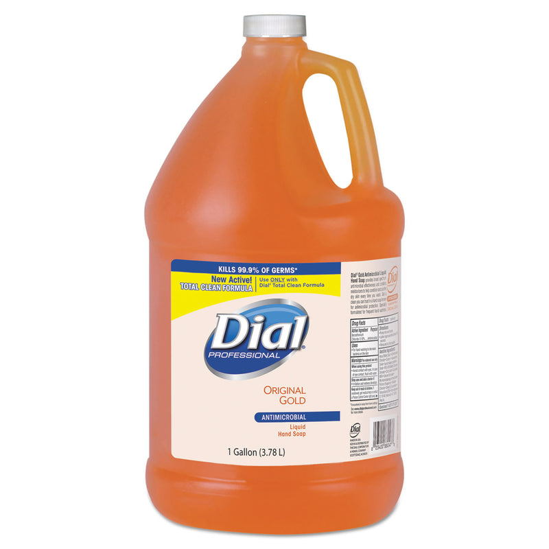 Dial Gold Antibacterial Liquid Hand Soap, Floral, 1 Gal, 4/carton - DIA88047CT