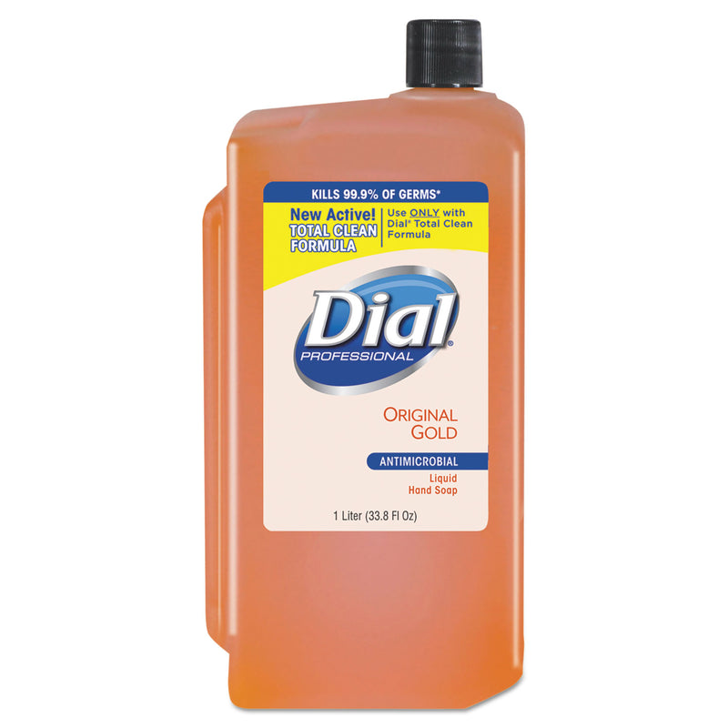 Dial Gold Antibacterial Liquid Hand Soap, Floral, 1 L, 8/carton - DIA84019