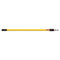 Rubbermaid Hygen 48-96" Quick-Connect Extension Pole, Aluminum, Yellow, 6/Carton - RCPQ765YELCT