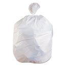 Heritage Linear Low-Density Can Liners, 33 Gal, 0.75 Mil, 30" X 39", White, 150/Carton - HERH6639EW
