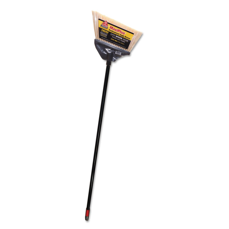O-Cedar Maxiplus Professional Angle Broom, Polystyrene Bristles, 51" Handle, Black - DVO91351EA