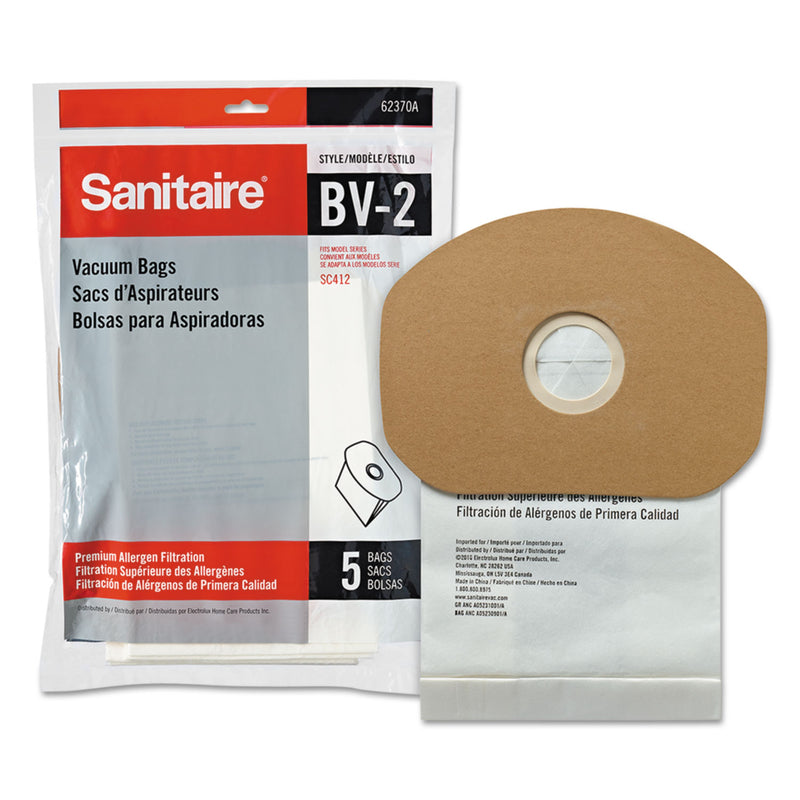 Sanitaire Disposable Dust Bags For Sanitaire Commercial Backpack Vacuum, 5/Pk, 10/Pk/Ct - EUR62370A10