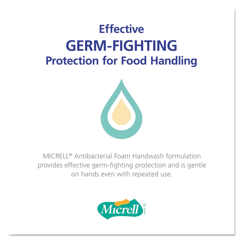 Micrell Antibacterial Foam Handwash, Floral Scent, 1250 Ml Refill, 3/Carton - GOJ515703