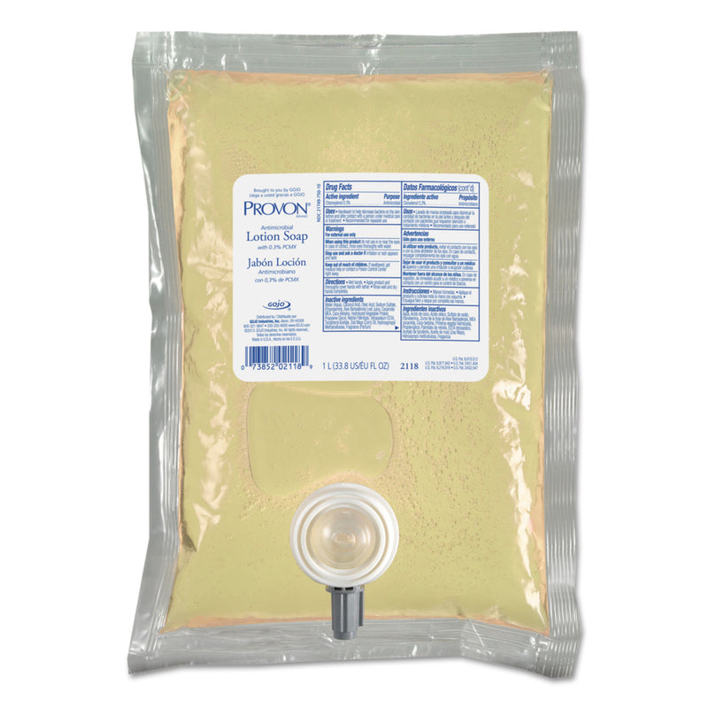 Provon Antimicrobial Lotion Soap, Floral Balsam, 1000 Ml Refill, 8/Carton - GOJ211808
