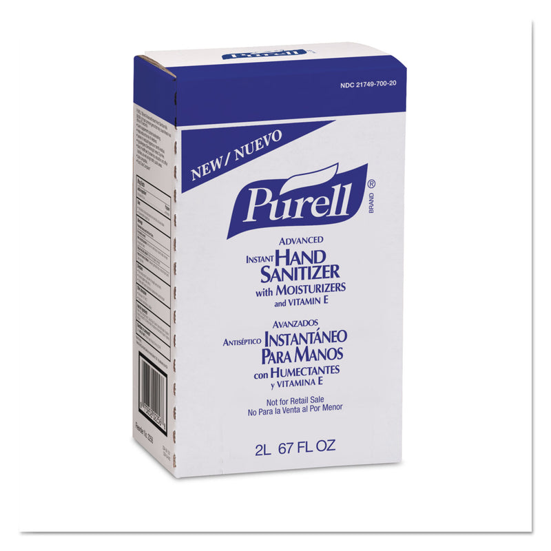 Purell Advanced Hand Sanitizer Refreshing Gel, Clean Scent, 2000 Ml Refill, 4/Carton - GOJ225604