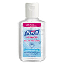 Purell Advanced Hand Sanitizer Refreshing Gel, Clean Scent, 2 Oz, Squeeze Bottle, 24/Carton - GOJ960524