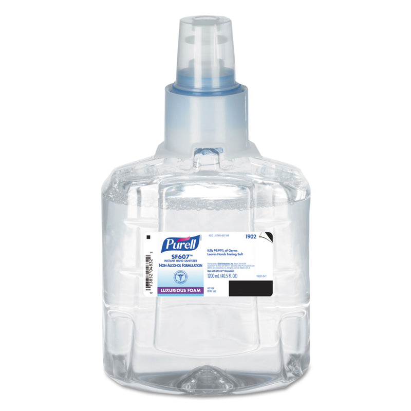 Purell Sf607 Instant Hand Sanitizer Foam, 1200 Ml Refill, Fragrance Free, 2/Carton - GOJ190202