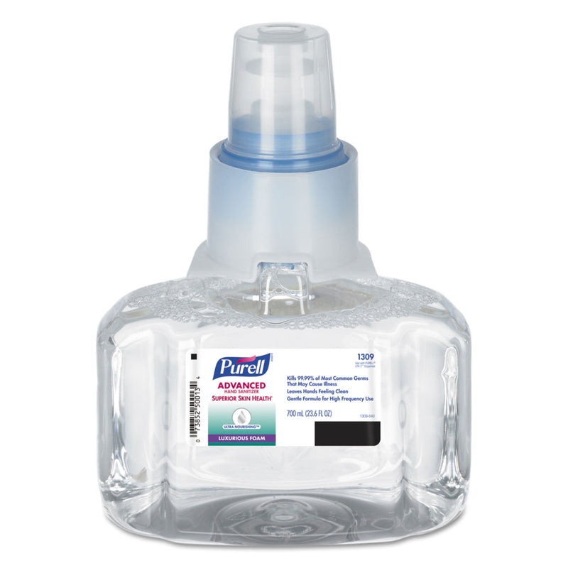 Purell Advanced Hand Sanitizer Ultra Nourishing Luxurious Foam 700 Ml Refill, 3/Carton - GOJ130903CT