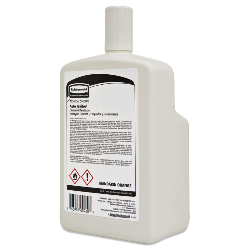 Rubbermaid Auto Janitor Cleaner & Deodorizer Refill, Mandarin Orange ...