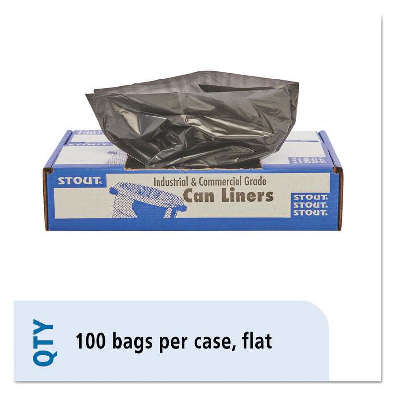 Envision Total Recycled Content Plastic Trash Bags, 30 Gal, 1.3 Mil, 30