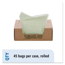 Envision Ecosafe-6400 Bags, 13 Gal, 0.85 Mil, 24" X 30", Green, 45/Box - STOE2430E85
