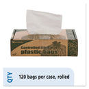 Envision Controlled Life-Cycle Plastic Trash Bags, 13 Gal, 0.7 Mil, 24" X 30", White, 120/Box - STOG2430W70