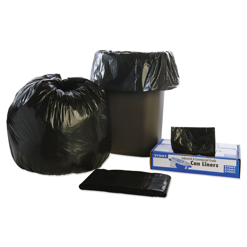 Envision Total Recycled Content Plastic Trash Bags, 33 Gal, 1.3 Mil, 33" X 40", Brown/Black, 100/Carton - STOT3340B13