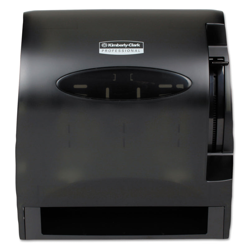 Kimberly-Clark Lev-R-Matic Roll Towel Dispenser, 13 3/10W X 9 4/5D X 13 1/2H, Smoke - KCC09765