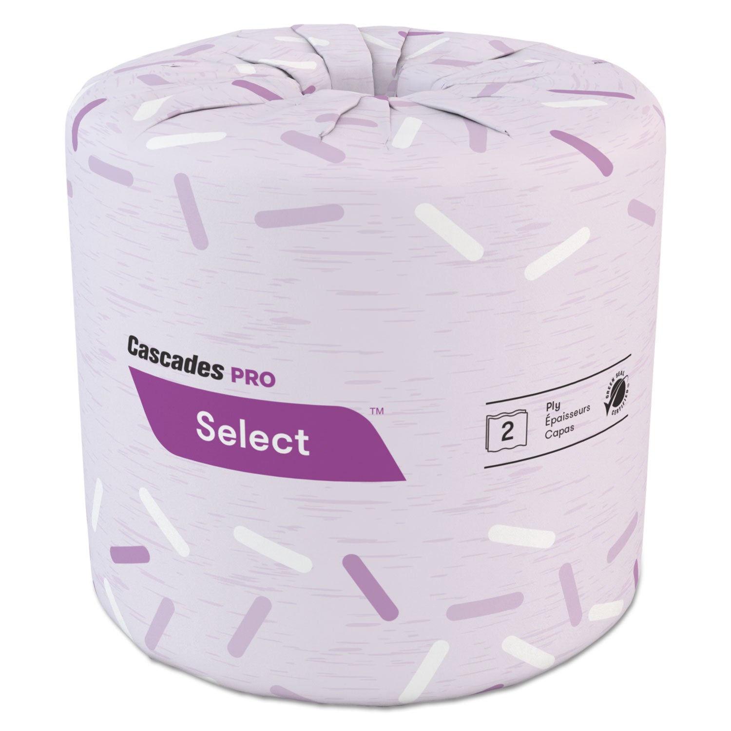 Cascades Select Standard Bathroom Tissue, 2-Ply, White, 4.31 X 3.25, 550/Roll, 80 Roll/Carton - CSDB201
