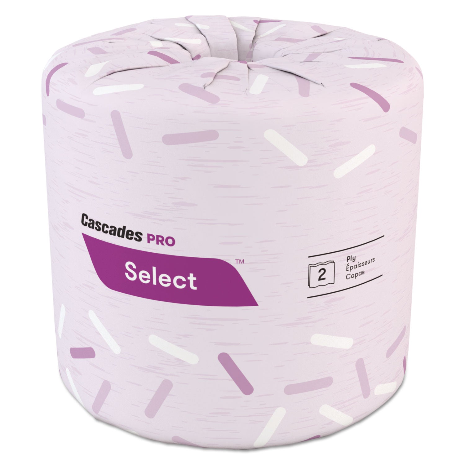 Cascades Select Standard Bath Tissue, 2-Ply, White, 4 X 3.19, 500/Roll, 96/Carton - CSDB040