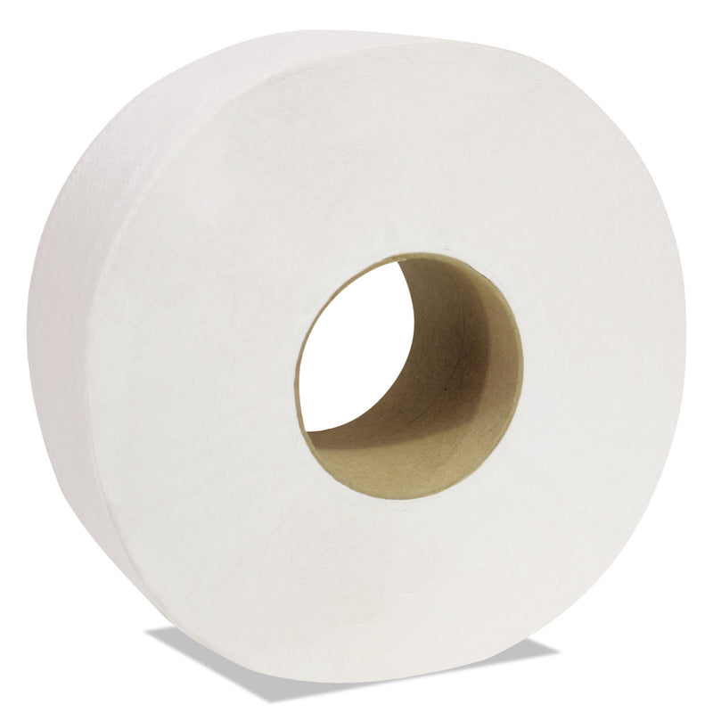 Cascades Decor Jumbo Roll Jr. Tissue, 2-Ply, White, 3 1/2