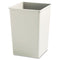 Rubbermaid Plaza Waste Container Rigid Liner, Square, Plastic, 35 Gal, Beige - RCP395800BG