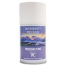 Rubbermaid Tc Microburst 9000 Air Freshener Refill, Mountain Peaks, 5.3 Oz Aerosol, 4/Carton - RCP4012461