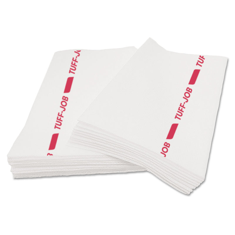 Cascades Tuff-Job S900 Antimicrobial Foodservice Towels, White/Red, 12 X 24, 150/Ct - CSDW921