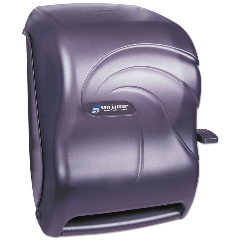 San Jamar Lever Roll Towel Dispenser, Oceans, Black Pearl, 12 15/16 X 9 1/4 X 16 1/2 - SJMT1190TBK