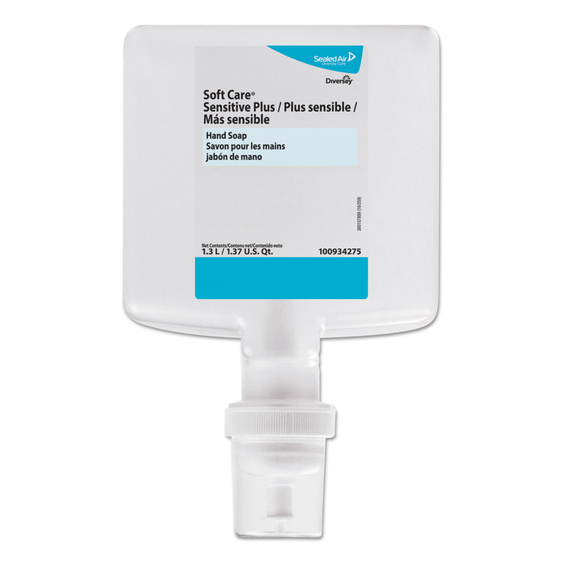 Diversey Soft Care Sensitive Plus Hand Soap, 1.3 L Cartridge, 6/Carton - DVO100934275
