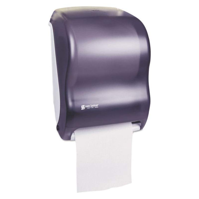 San Jamar Electronic Touchless Roll Towel Dispenser, 11 3/4 X 9 X 15 1/2, Black - SJMT1300TBK