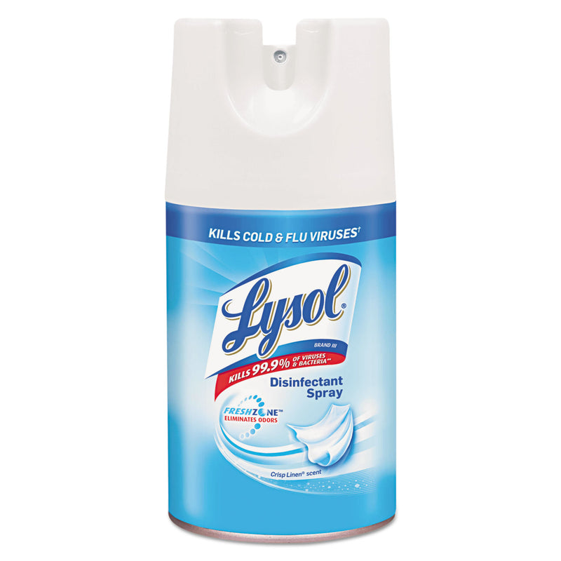 Lysol Disinfectant Spray, Crisp Linen, 7 Oz Aerosol, 12/Carton - RAC90440