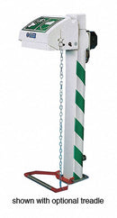 Hughes Eye/Face Wash, Pedestal Mount, Pull Handle, Assembled, ABS Plastic - H45GP-1H