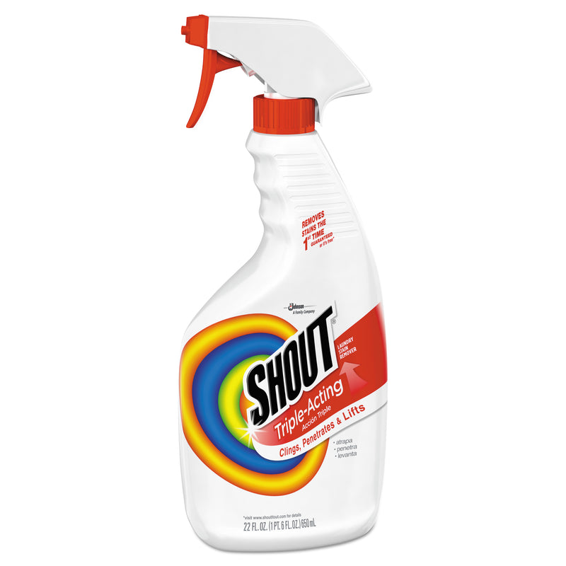 Shout Laundry Stain Remover, 22Oz Spray Bottle, 12/Carton - SJN652463