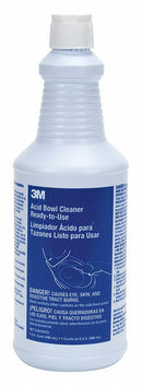 3M Bathroom Cleaner, 1 qt. Cleaner Container Size, Bottle Cleaner Container Type - 34762