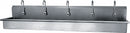 Sani-Lav Sani-Lav, General Purpose, 5, Stainless Steel, Wall Mounted Wash Stations - 510WB