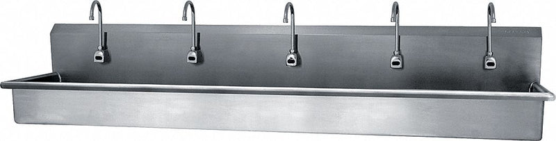 Sani-Lav Sani-Lav, General Purpose, 5, Stainless Steel, Wall Mounted Wash Stations - 510WB