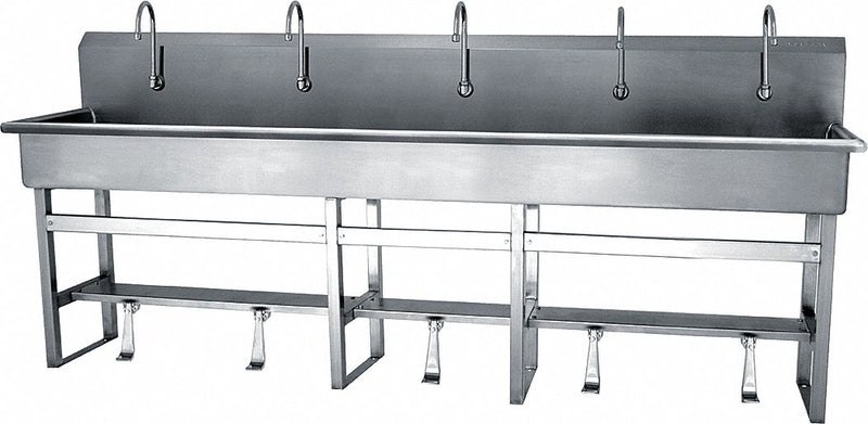 Sani-Lav Sani-Lav, General Purpose, 5, Stainless Steel, Wash Station - 510F1