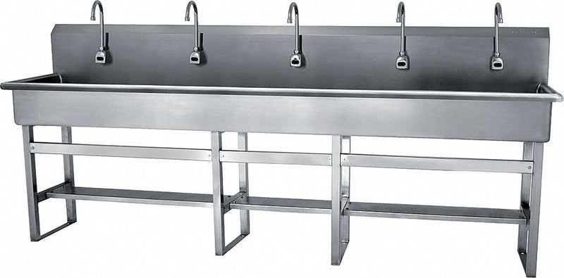 Sani-Lav Sani-Lav, General Purpose, 5, Stainless Steel, Wash Station - 510FA