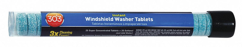 303 Windshield Washer, 1 Tablet, Tube, Summer Blend, 1 Tablet:1 Gal. Dilution Ratio - 230395