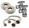 Kissler Water Connector Kit, Hose Fittings Brass 3/8 in F Compression x Brass 3/8 in FIP, 5/16 in, 16 in - AB88-1015
