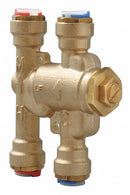 Watts 3/8 in Quick Connect Inlet Type Thermostatic Mixing Valve, Lead Free Copper Silicon Alloy, 2.25 gpm - LFUSGB-M2-QC