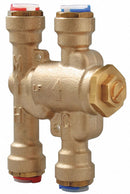 Watts 3/8 in Quick Connect Inlet Type Thermostatic Mixing Valve, Lead Free Copper Silicon Alloy, 2.25 gpm - LFUSGB-M2-QC-SC