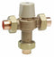 Watts 1 in Union Inlet Type Thermostatic Mixing Valve, Lead Free Copper Silicon Alloy, 13 gpm - LFMMV-M1-US