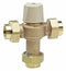 Watts 1/2 in Union Inlet Type Thermostatic Mixing Valve, Lead Free Copper Silicon Alloy, 13 gpm - LFMMV-M1-UT