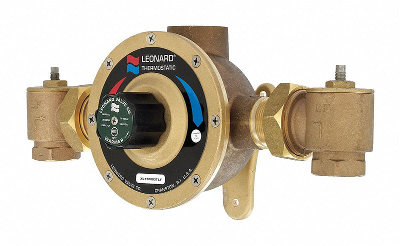Leonard 1 1/4 in NPT Inlet Type Mixing Valve, Lead Free bronze, 5 to 122 gpm - LV-983-LF-RF