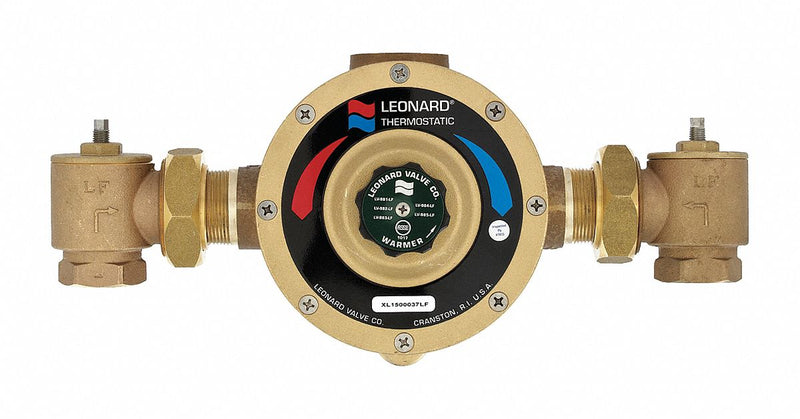 Leonard 1 1/4 in NPT Inlet Type Mixing Valve, Lead Free bronze, 6 to 141 gpm - LV-984-LF-RF