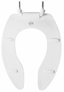 Bemis Elongated, Standard Toilet Seat Type, Open Front Type, Includes Cover No, White - 1655CT