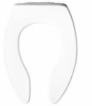 Bemis Elongated, Standard Toilet Seat Type, Open Front Type, Includes Cover No, White - 1655CT