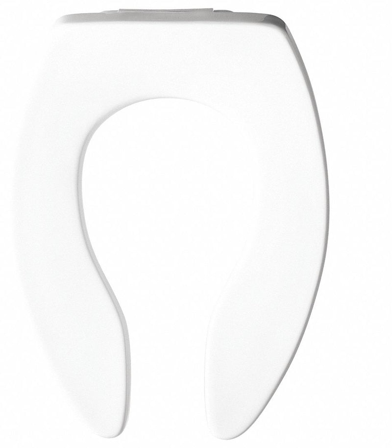 Bemis Elongated, Standard Toilet Seat Type, Open Front Type, Includes Cover No, White - 1655CT