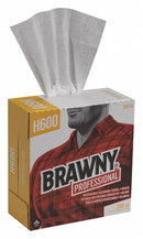 Georgia-Pacific Dry Wipe, Brawny(R) Professional H600, 9 in x 12-1/2 in, Number of Sheets 200, White, PK 10 - 29316