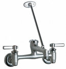 Chicago Faucets Straight Service Sink Faucet, Lever Faucet Handle Type, 12.00 gpm, Chrome, PK 8 - 897-MPRCF