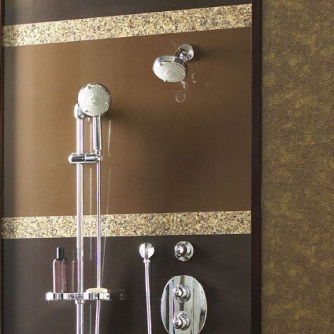 American Standard Shower Head, Wall Mounted, Chrome, 2.5 gpm - 1660650.002