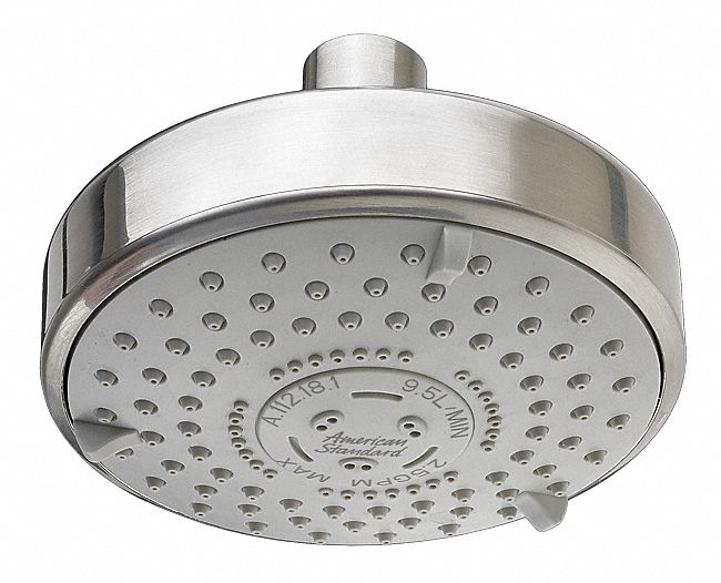 American Standard Shower Head, Wall Mounted, Chrome, 2.5 gpm - 1660650.002